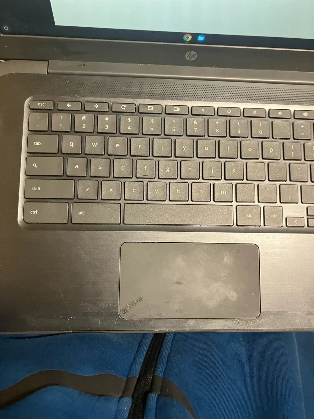 HP Laptop in Black with Dark Gray Keyboard